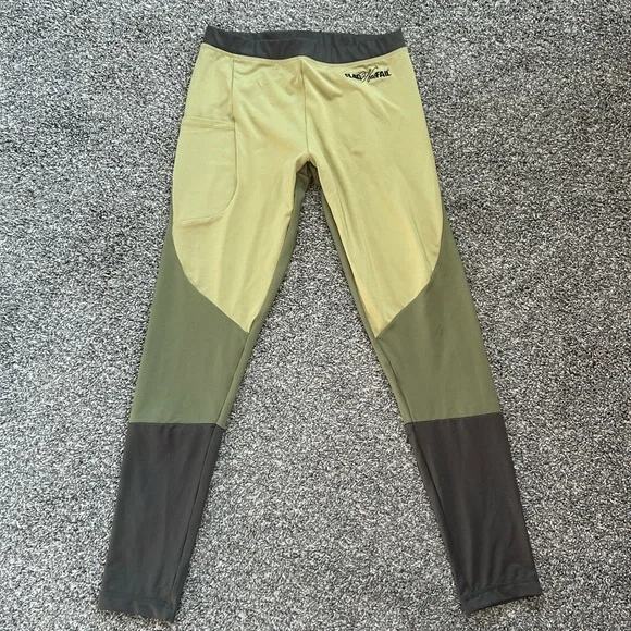 Flag Nor Fail Two-Tone Green and Gray Leggings - Picture 1 of 5